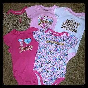 Spring Sale🐰🌹Juicy Couture onesie bundle
